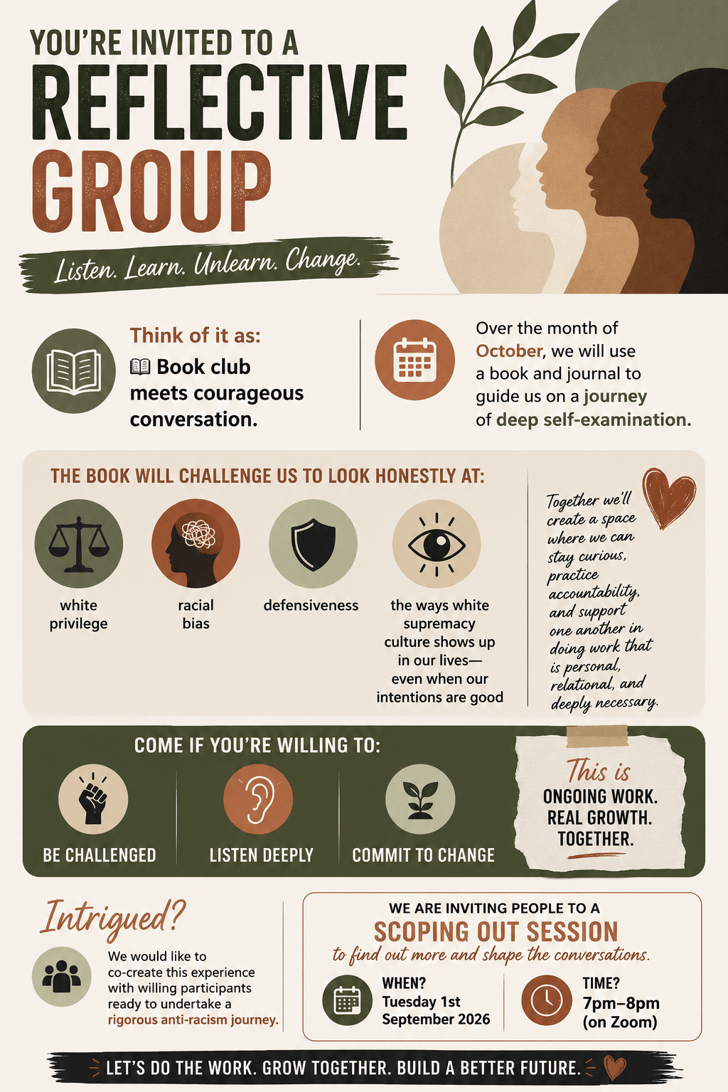 sharing, learning and reflection group