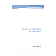 Disability Awareness in the Workplace Booklet